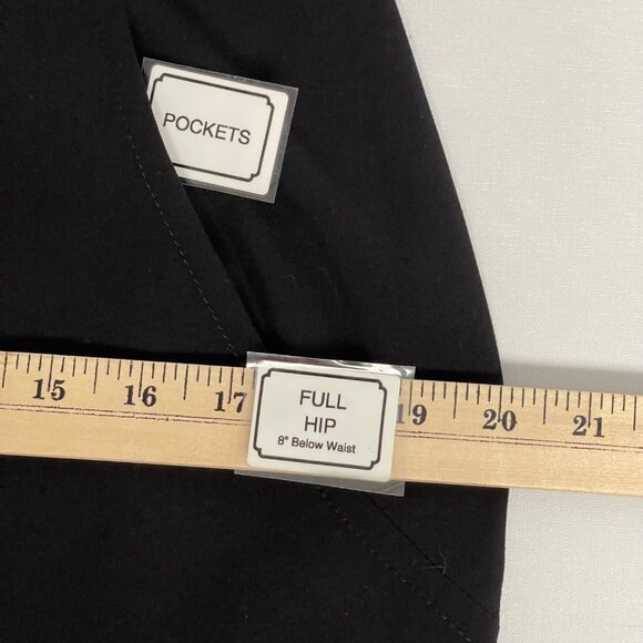 Tahari Arthur‎ S. Levine Elegant Black Sheath Dress with Gold Zipper Hardware 8P - Picture 14 of 16